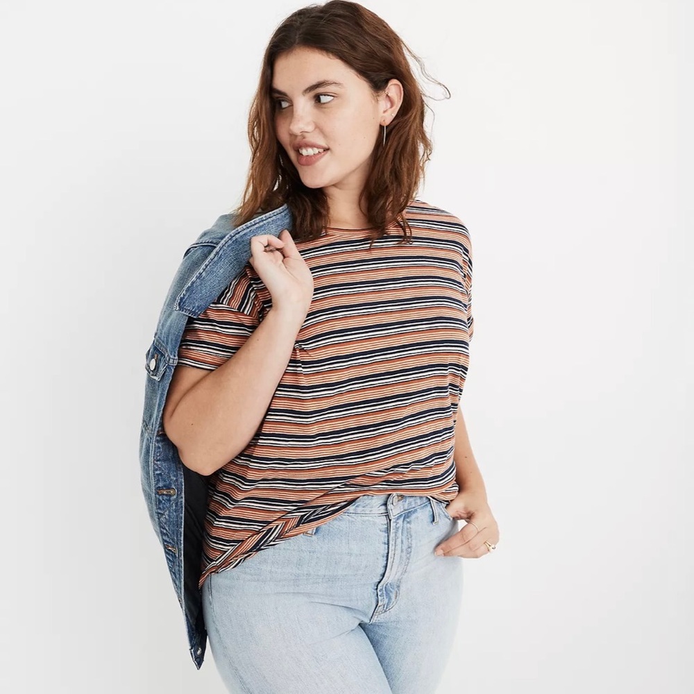 Madewell Cotton Stripe Short Sleeve Tee